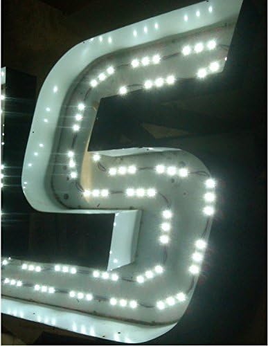 REXTiN Super Bright 200pcs 3 LED Module Green 5050 SMD 66-72LM Each Module Waterproof Decorative Light for Letter Sign Advertising Signs with Tape Adhesive Backside