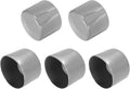 uxcell 5pcs Rubber End Caps Protective Caps 55mm ID Vinyl PVC Round Tube Bolt Cap Cover Screw Thread Protectors Light Gray