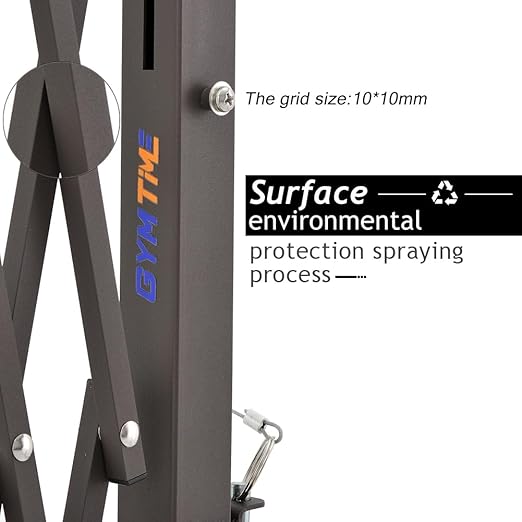GYMTIME Expandable Barricade Gate, Portable Metal Safety Barrier with Casters, Mobile Folding Security Gates, Adjustable Traffic Fence for Home, Warehouse, 63 L×34 H inches