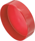 uxcell 4pcs Rubber End Caps 200mm(7.9 Inch) ID Vinyl Round End Cap Cover Screw Thread Protectors Red, 50mm Height