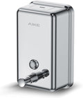 AIKE 37oz Surface Mount Stainless Steel Soap Dispenser for Commercial,Polished Stianless Steel Finish Model AK1003