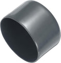 uxcell 4pcs Rubber End Caps 63mm(2 1/2 Inch) ID x 40mm(1 9/16 Inch) H Vinyl Round End Cap Cover Screw Thread Protectors Dark Grey, 40mm Height
