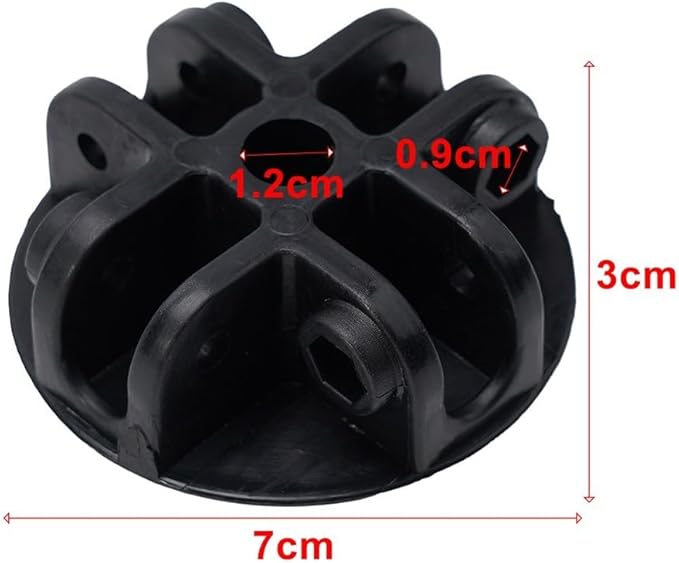4-Way Roof Centre Bracket Connector Bracket Canopy Tent Replacement, Pop-up Gazebo Tent Spare Parts for Pavilion Tent Parasol Gazebo(2pcs)