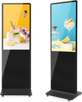 MWE 43 Inch Indoor Floor Standing Digital Signage Advertising Display Kiosk LCD Screen Commercial Totem Android System Vertical Poster with Auto Media Player