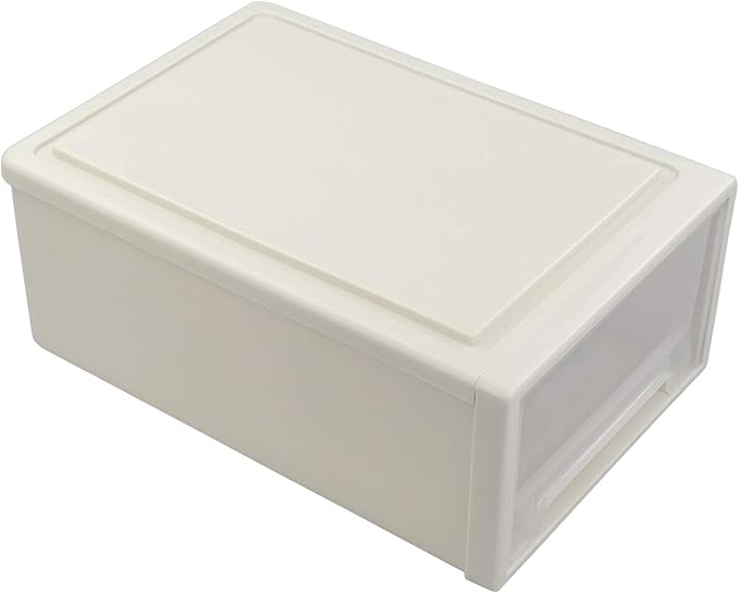 12 Quart Stacking Chest Storage Drawer Box Bin, Desktop Office Organizer, 1 Pack