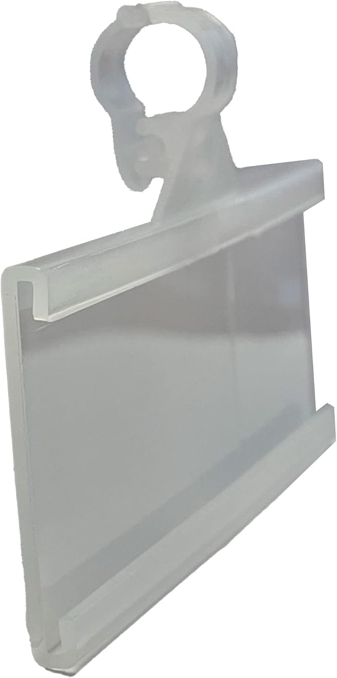 Hanging C-Channel Ticket Holder for Wire Store Fixtures | 3" W X 1.25" H | 200 Count