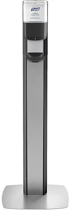 PURELL MESSENGER Floor Stand with ES6 Automatic Dispenser, Graphite (Pack of 1) - 7316-DS-SLV