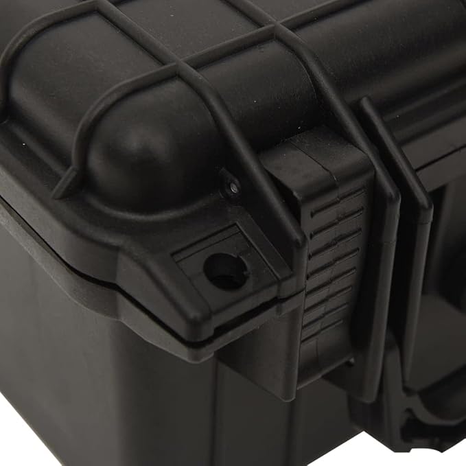 PP Portable Flight Case, Lockable Tool Box for Transportation Travelling, Protective Equipment Case, 10.6"x9.8"x7.1", -282