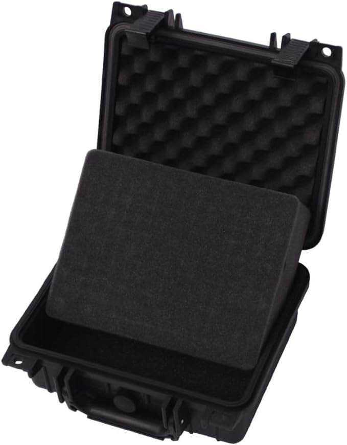 PP Portable Flight Case, Lockable Tool Box for Transportation Travelling, Protective Equipment Case, 10.6"x9.7"x4.9", -288