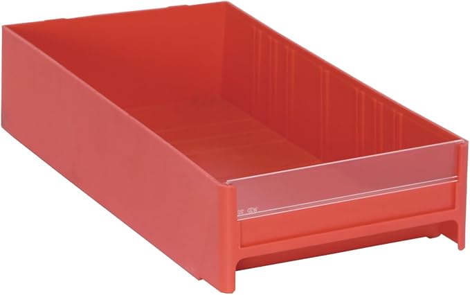 Quantum Storage Systems IDR203RD Cabinet Drawers Part Organizer Red Bins 11" L x 6" W x 3" H 24 Pack