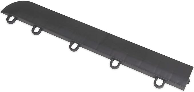 Big Floors Female Transition Edge Kit, Durable Interlocking Modular Garage Floor Edging, Compatible with RaceDeck, GarageTrac and GarageDeck Products, (11 Piece), Graphite