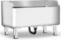 Commercial Mop Sink 304 Stainless Steel Floor Sink with Deep Basin, Anti-Splash Design & Quick Drainage Heavy-Duty Mop Service Basin for Kitchen, Laundry, Garage, Restaurant (23.6''×16.1''×21.6'')