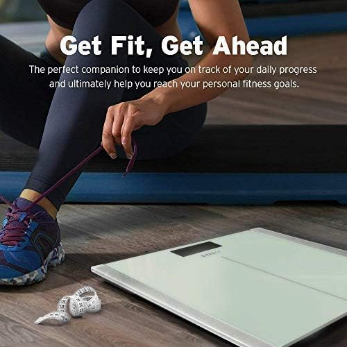 Etekcity Scale for Body Weight, Bathroom Digital Electric Scale for People, Measures Weight up to 400 lbs, White