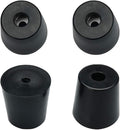 uxcell 4pcs Rubber Feet Bumper Buffer Feet Furniture Table Desk Cabinet Leg Pads Anti-slip with Metal Washer, D49x40xH50mm