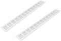 Vent Systems 19.69 x 2.36 Inch (Outer Size) Air Supply Ventilation Grille - Pack of 2 - White Aluminum Rectangle Intake/Exhaust Door Vent Deflector - HVAC for Home Improvement Floor, Wall Duct Cover