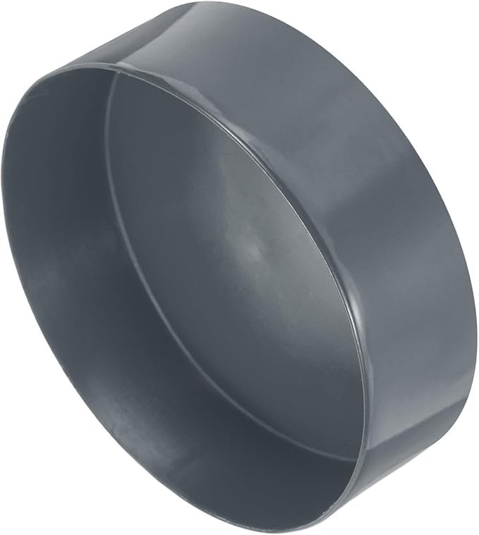 uxcell 4pcs Rubber End Caps 190mm(7 1/2 Inch) ID x 80mm(3 1/8 Inch) H Vinyl Round End Cap Cover Screw Thread Protectors Dark Grey