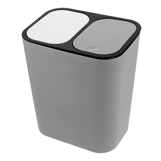BESPORTBLE Dry and Wet Separation Trash Bin Dual Compartment Kitchen Garbage Can with Lid for Organized Waste Sorting and Clean Disposal in Home