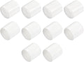 uxcell 10pcs Rubber End Caps 30mm ID Vinyl Round End Cap Cover Screw Thread Protectors White