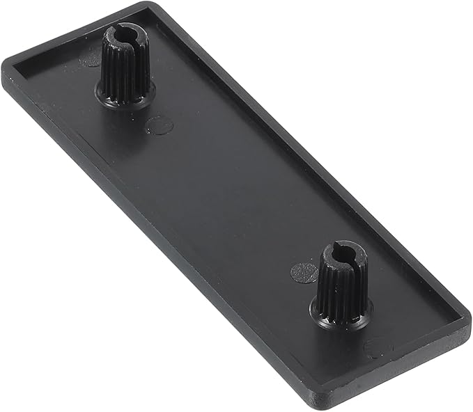 uxcell 6Pcs Extruded End Cap Nylon, 60x20mm T-Slot Aluminum Profile 2060 European Standard End Cap Extrusion Plug for Trolley, Fish Tank Rack, Storage Rack, Black