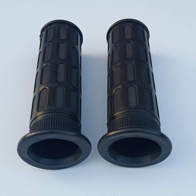 2Pcs Rubber Nonslip Handlebar Grips Bike Handle Grips Rubber Mountain Bike Handlebar for Wheelbarrow, Tractors, Mowers