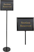 Sign Holder Stand for Restaurant Entrances, Adjustable Sign Stands for Display, Pedestal Sign Holder, Includes 8 Inserts | 28 Inches High | 11 x 14 Inch Frame - by Chef Master 90033
