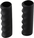 2Pcs Wheelbarrow Handle Covers 22-30mm Rubber Grip Sleeves Non Slip Garden Cart Handles Shock Absorption Black(118 x 28mm)