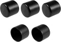 uxcell 5pcs Rubber End Caps 34mm ID Vinyl Round Tube Bolt Cap Cover Screw Thread Protectors Black