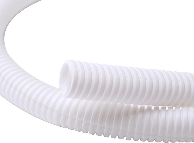 Alex Tech 50ft - 1/2 inch Split Wire Loom Tubing - White