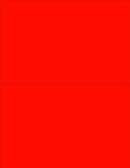 NextDayLabels - 8-1/2 x 11 Neon Color High Light Fluorescent Labels for Laser & Inkjet Printer (RED Fluorescent, 8-1/2" x 5-1/2" - 2 Per Page | 200 Labels)
