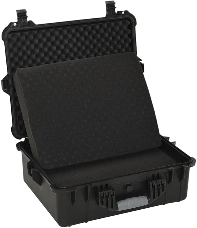 PP Portable Flight Case, Lockable Tool Box for Transportation Travelling, Protective Equipment Case, 21.7"x16.9"x8.3", -284