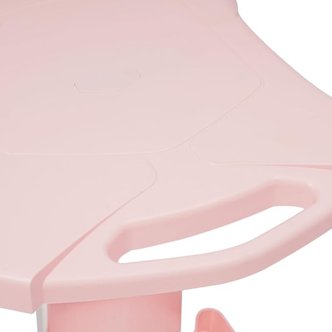 Pink Beauty Salon Trolley Cart with Silent Wheels,Mobile Aluminum and ABS Rolling Salon Cart Tattoo Table Work Station with Tray