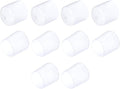uxcell 10pcs Rubber End Caps 30mm ID Vinyl Round End Cap Cover Screw Thread Protectors Clear