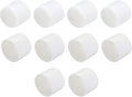 uxcell 10pcs Rubber End Caps 48mm ID Vinyl Round Tube Bolt Cap Cover Screw Thread Protectors White