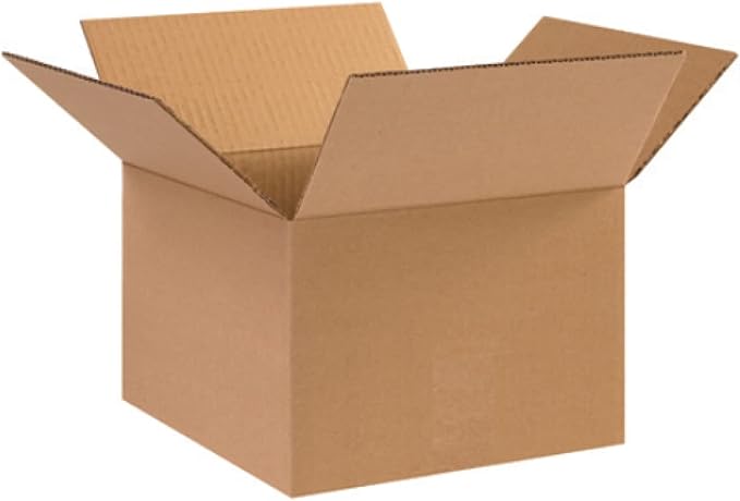 Secure Seal - 10x10x7 Pack of 25 Corrugated Cardboard Packing Shipping Mailing Moving Carton Boxes