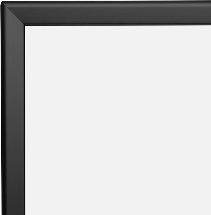 SnapeZo Poster Frame 22x28, Black, 1.25 Inch Aluminum Profile, Front-Loading Snap Frame, Wall Mounting, Professional Series