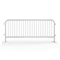 Angry Bull Barricades Metal Interlocking Steel Barricade (8.5 Ft. Heavy Duty, Flat Feet, White Powder Coated, Set of 20)