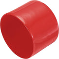 uxcell 4pcs Rubber End Caps 53mm ID Vinyl Round End Cap Cover Screw Thread Protectors Red, 40mm Height