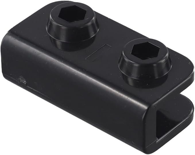1Pc/4Pcs 2-Way Pop-up Gazebo Replacement Connector Spare Parts Rectangular Bracket Set, Canopy Truss Connector Replacement Parts Replacement Parts Black(1Pc)