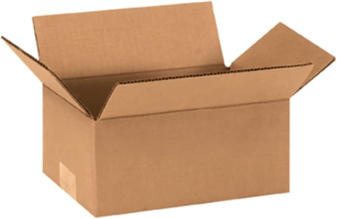 Secure Seal - 9x6x4 Pack of 100 Corrugated Cardboard Packing Shipping Mailing Moving Carton Boxes