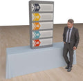 Vispronet Pop-Up Tension Fabric Trade Show Display Booth Frames (2.5ft x 5ft)