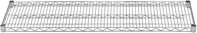 Shelving Inc. 14" d x 48" w Chrome Wire Shelving with 1 Tier Shelf, Weight Capacity 800lbs Per Shelf