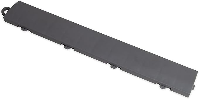 Big Floors Male Transition Edge Kit, Durable Interlocking Modular Garage Floor Edging, Compatible with RaceDeck, GarageTrac and GarageDeck Products, (11 Piece), Graphite