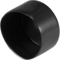 uxcell 4pcs Rubber End Caps 55mm ID Vinyl Round End Cap Cover Screw Thread Protectors Black, 40mm Height