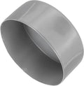 uxcell 4pcs Rubber End Caps 120mm ID Vinyl Round End Cap Cover Screw Thread Protectors Light Gray, 50mm Height