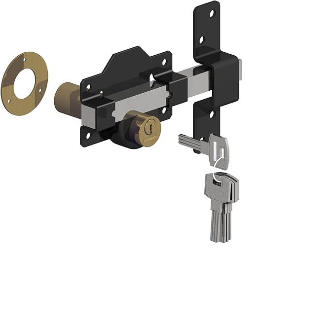 GateMate 2”(50mm) Double Locking Long Throw Lock, High Security, Stainless Steel, Corrosion Resistant, Ideal for Doors and Gates, Robust and Durable Locking Mechanism.