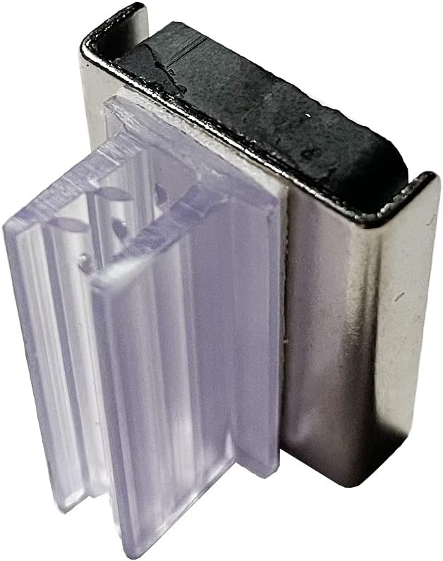 DGS Retail Magnetic Aisle Sign Gripper Holder for Store Signage, 7/8H, 50 Pack