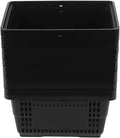 12 Pcs Shopping Baskets,21L/5.5gal Durable Black Plastic Store Shopping Baskets w/Handles Convenient Sundry Laundry Basket,17*9*12in Portable Store Retail Baskets Set for Market Thrift,Black