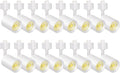VANoopee 16-Pack 10W Dimmable LED Track Lighting Heads H Type Track Light Replacement Fixtures Bright 3000K Warm White Ceiling Spotlight for Accent Task Art, Flicker Free CRI90+ 24° 800lm White