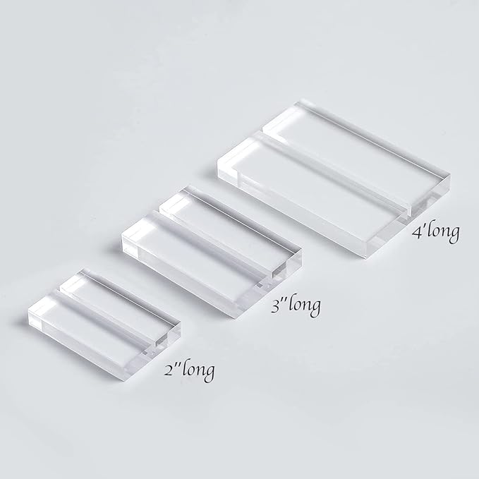 UNIQOOO 2" Clear Acrylic Stand | 18 Pack 3mm Slot Wedding Sign Holders, Perfect for Wedding, Table Number, Exhibition, Office, Restaurant, Business