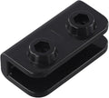 1Pc/4Pcs 2-Way Pop-up Gazebo Replacement Connector Spare Parts Rectangular Bracket Set, Canopy Truss Connector Replacement Parts Replacement Parts Black(1Pc)